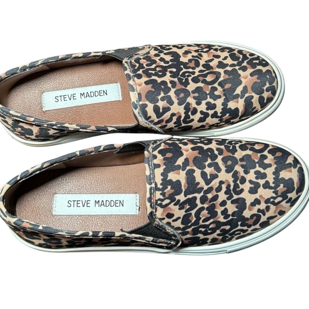 Steve Madden Symba Leopard Slip-On Sneakers Women’s 6.5